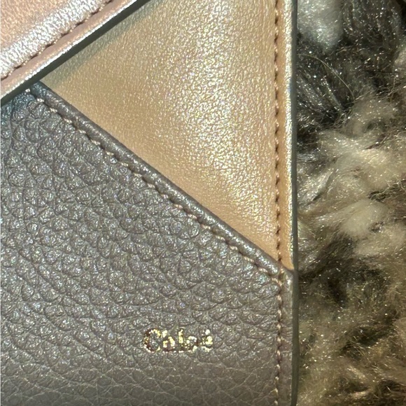 Chloé Two-fer Envelope Tri color Long Wallet with Chloe Mirror - Picture 4 of 10